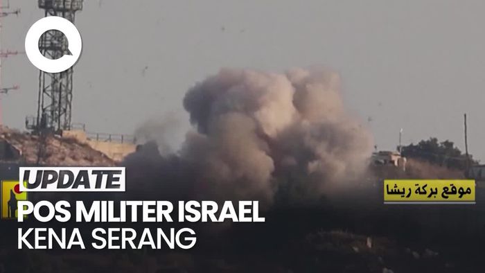 Detik-detik Ledakan di Pos Militer Israel Dekat Perbatasan Lebanon