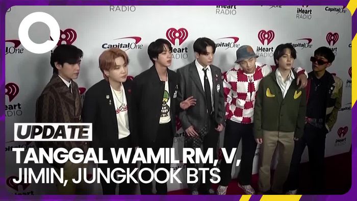RM dan V BTS Daftar Wamil 11 Desember, Jimin dan Jungkook Menyusul