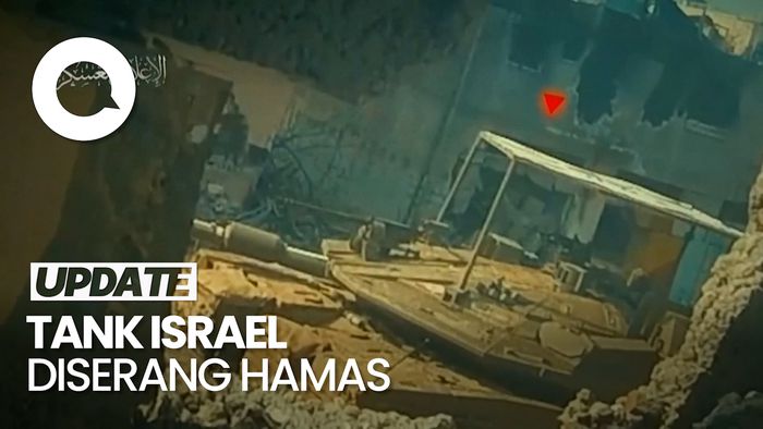 Momen Pejuang Hamas Serang Tank-tank Israel di Gaza