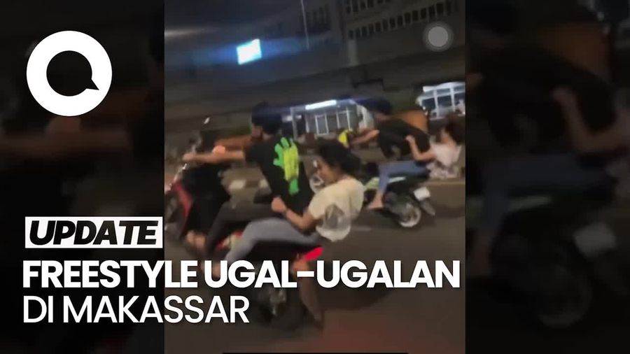 Heboh Aksi Freestyle 2 Pemotor di Makassar, Polisi Selidiki