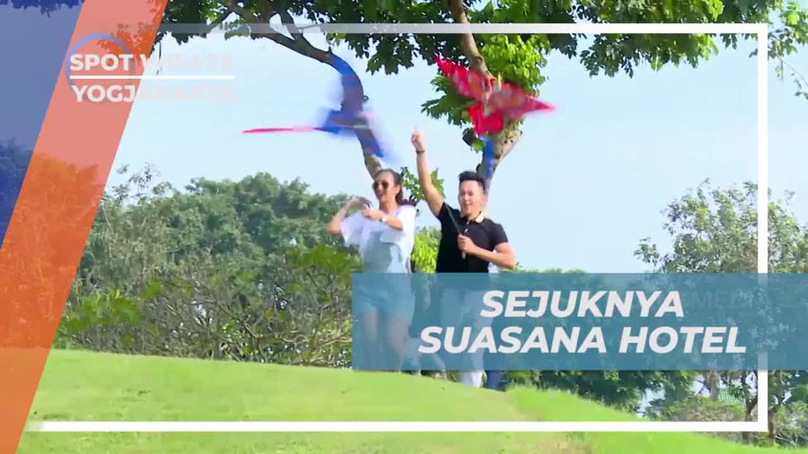 Bersiap Menerbangkan Layang-layang di Penginapan Yogyakarta 