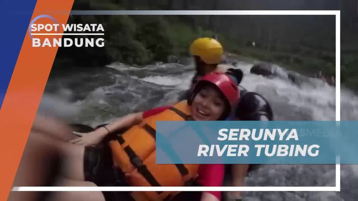 Keseruan Riber Tubing Menyusuri Arus Sungai Pangalengan Bandung 