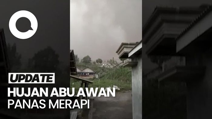 Hujan Abu di Boyolali dan Magelang Imbas Guguran Awan Panas Merapi