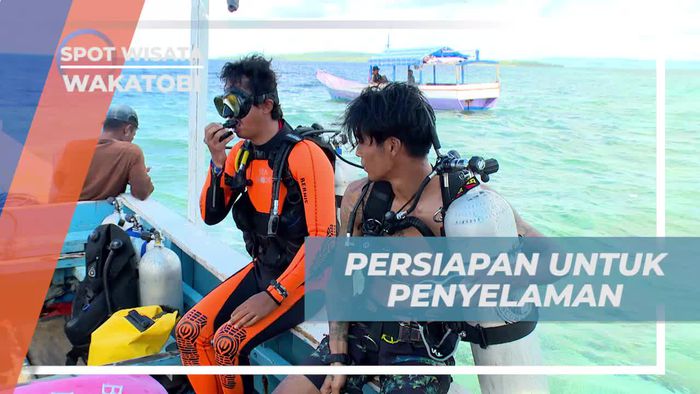 Persiapan Menyelam di Salah Satu Spot Diving Indah Wakatobi 