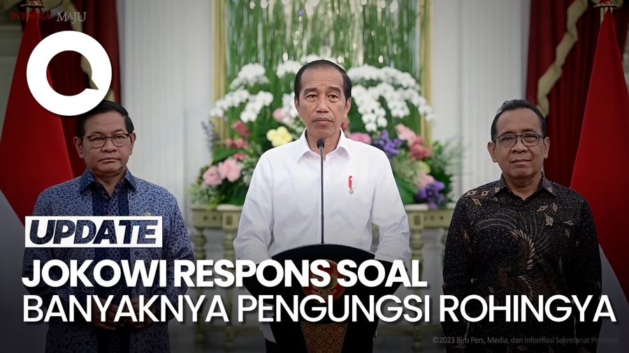 Jokowi soal Pengungsi Rohingya: Dugaan Kuat TPPO, Akan Ditindak Tegas