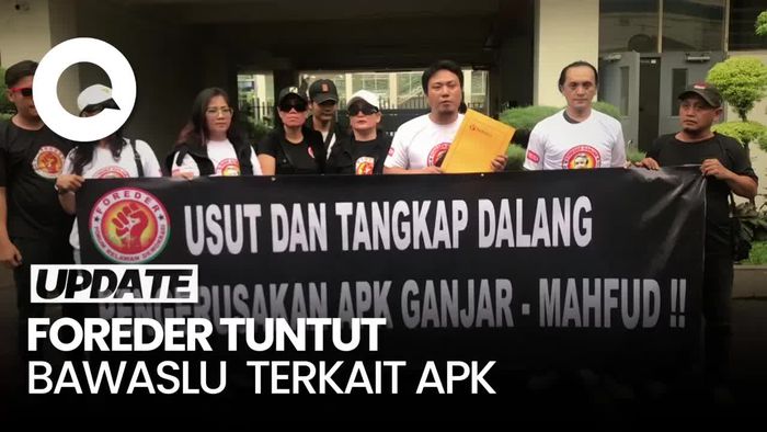 Relawan Ganjar Datangi Bawaslu Minta Usut Perusakan Baliho di Karawang