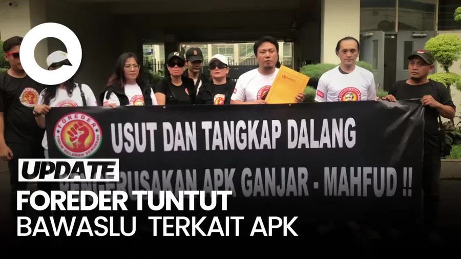 Relawan Ganjar Datangi Bawaslu Minta Usut Perusakan Baliho di Karawang
