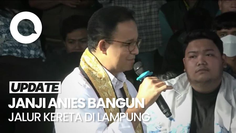  Anies Baswedan Janji Bikin Jalur Ganda Kereta Api di Lampung