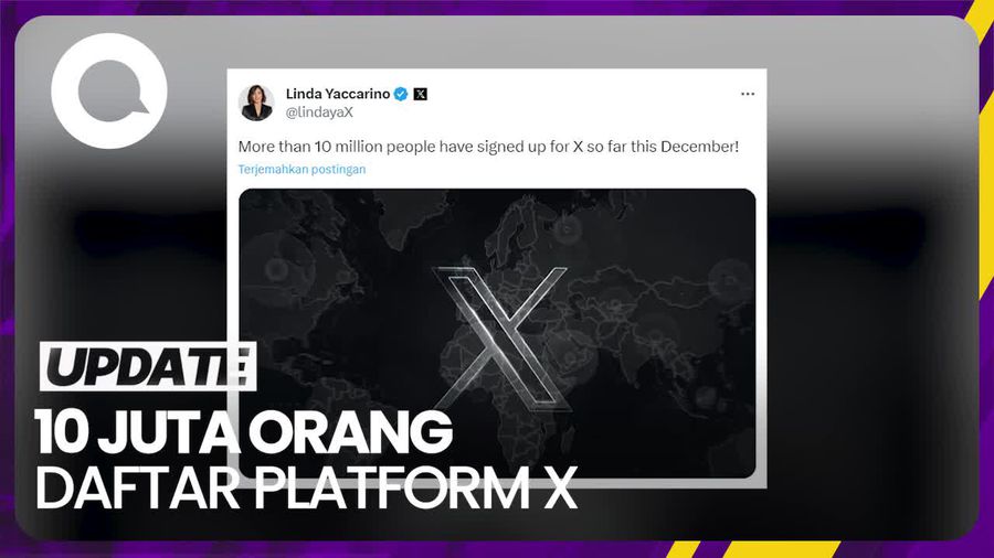 X Klaim Lebih dari 10 Juta Orang Daftar Platform pada Desember