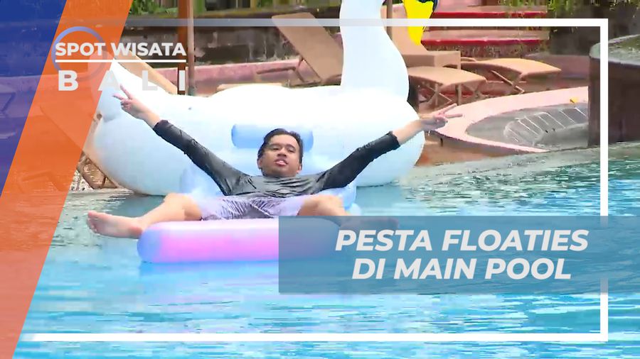 Barsantai Menikmati Suasana Sejuk Ubud Sambil Berfloaties di Kolam Renang, Bali