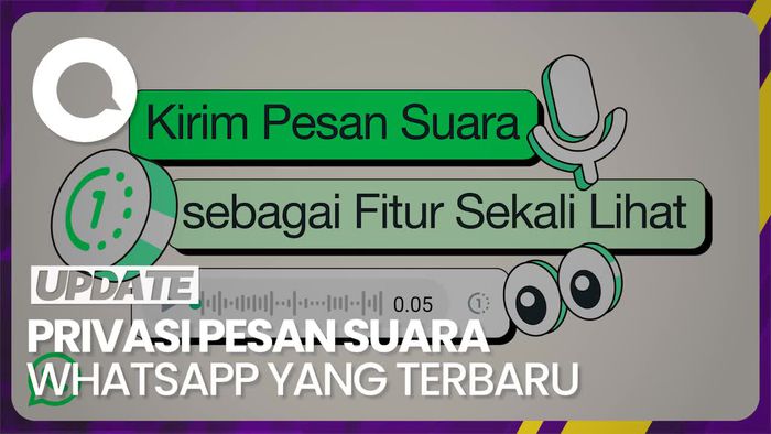 Privasi Pesan Suara WhatsApp Terbaru, Kini Ada Opsi Sekali Didengar