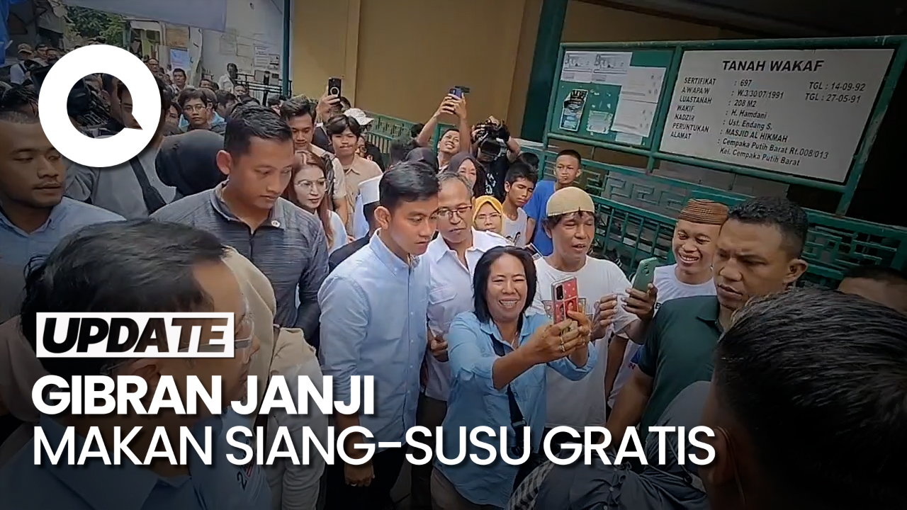 Janji Gibran Beri Makan Siang-Susu Gratis Di Sekolah Saat Kampanye Di ...