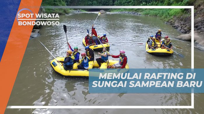 Pacu Adrenalin, Menyusuri Derasnya Arus Sungai Sampean Baru yang Menantang, Bondowoso