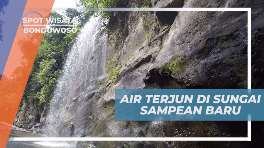 Pesona Keindahan Air Terjun di Antara Tebing-tebing Tinggi Sungai Sampean Baru, Bondowoso