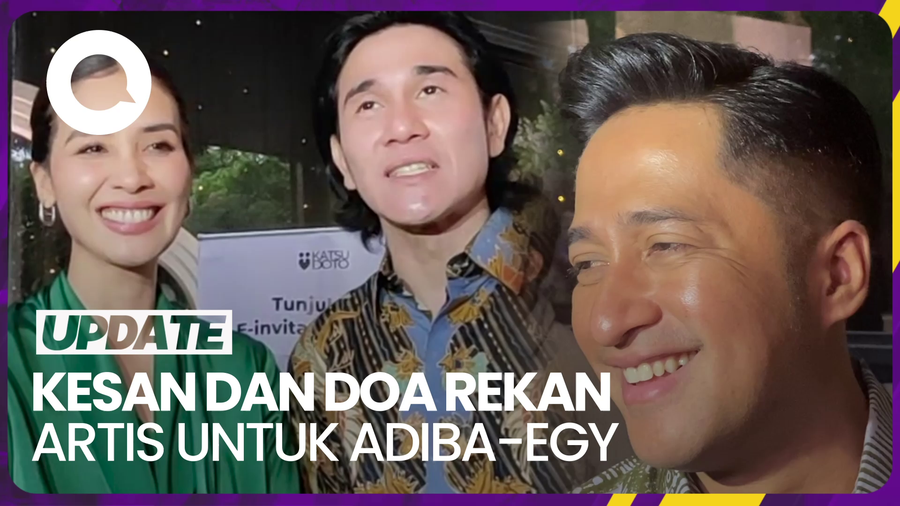 Irfan Hakim-Vino G Bastian Hadiri Resepsi Pernikahan Adiba-Egy