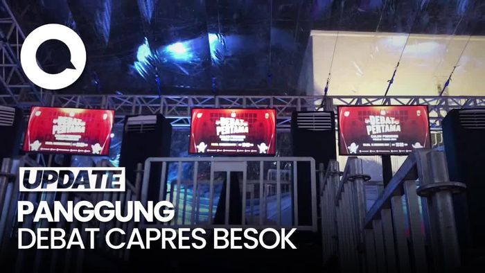 Intip Persiapan Panggung Debat Capres Pemilu 2024