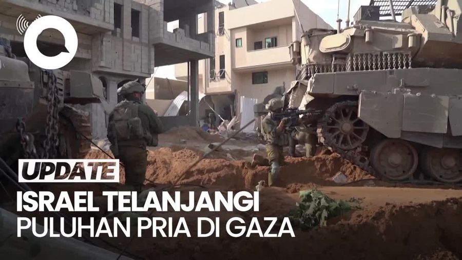 Israel Dikecam Buntut Telanjangi Puluhan Pria, Jubir Tentara Angkat Bicara