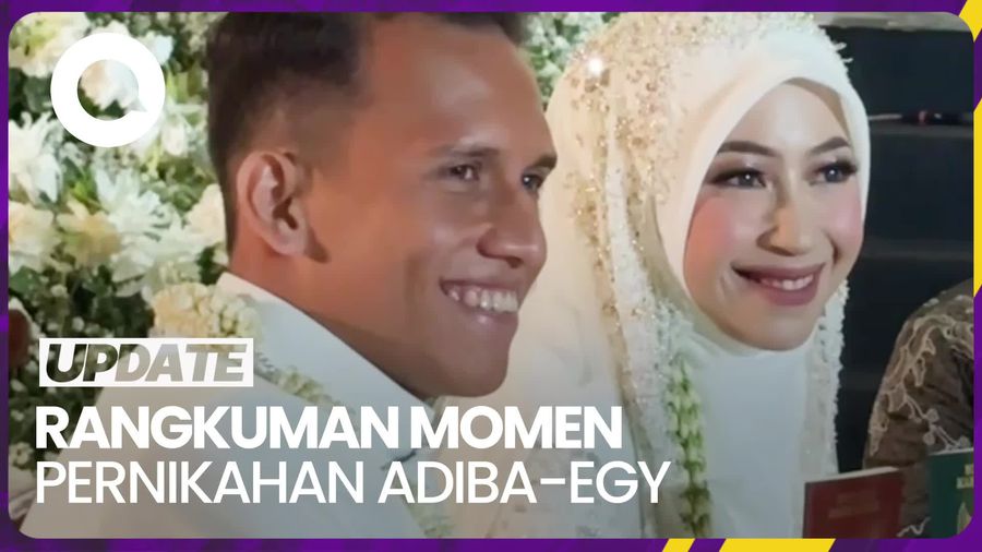 Momen Pernikahan Anak Uje Adiba Khanza dan Pesepak Bola Egy Maulana
