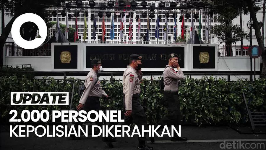 Polri Terjunkan 2.000 Personel untuk Amankan Debat Capres di KPU