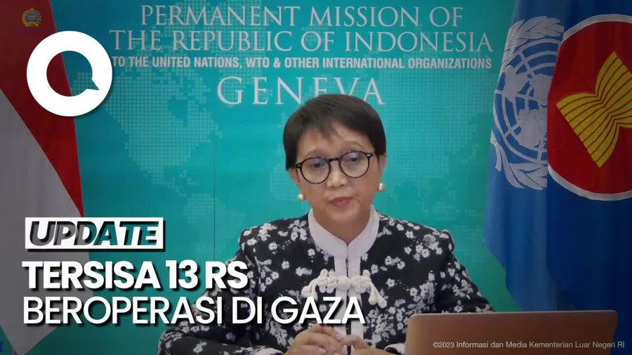 Menlu Retno: Situasi Fasilitas Kesehatan di Gaza Sangat Memprihatinkan