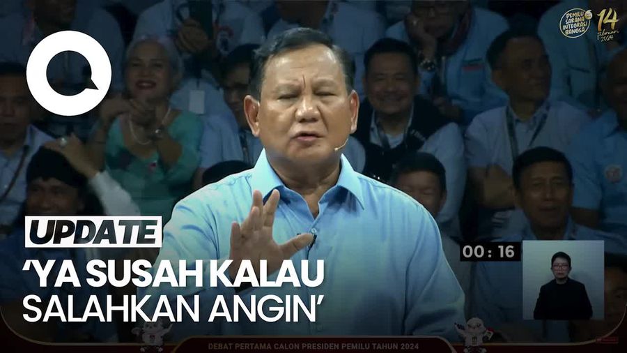 Prabowo ke Anies: Kalau Salahkan Angin, Tak Perlu Ada Pemerintahan