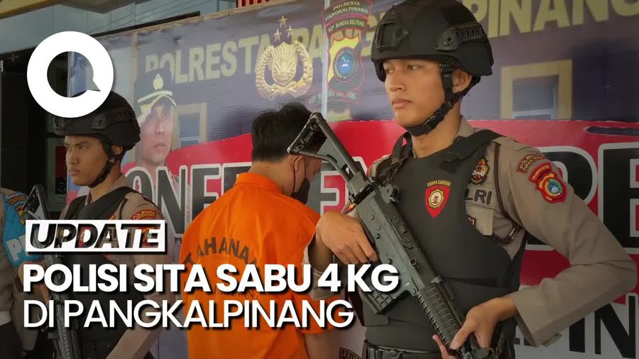 Sabu 4 Kg Asal Malaysia untuk Pesta Tahun Baru Diamankan Polisi di Babel