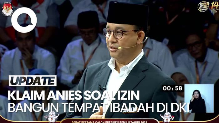 Anies Klaim Jadi Gubernur DKI Paling Banyak Beri Izin Bangun Tempat Ibadah
