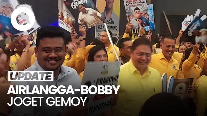 Momen Airlangga hingga Bobby Joget Gemoy di Rapimda III Golkar Sumut