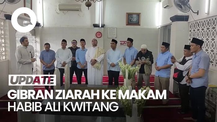 Gibran Ziarah ke Makam Habib Ali Kwitang, Dapat Wejangan dan Doa