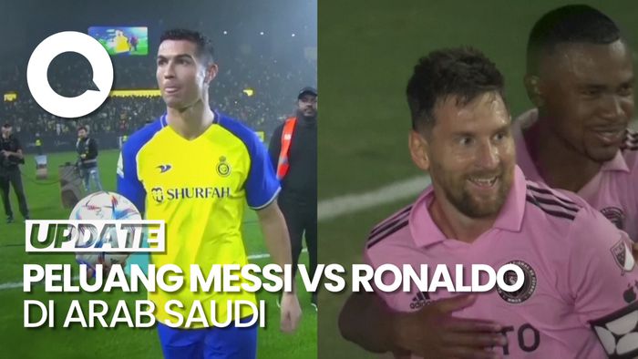 Kans Messi Vs Ronaldo saat Inter Miami Lawan Al-Nassr di Arab Saudi