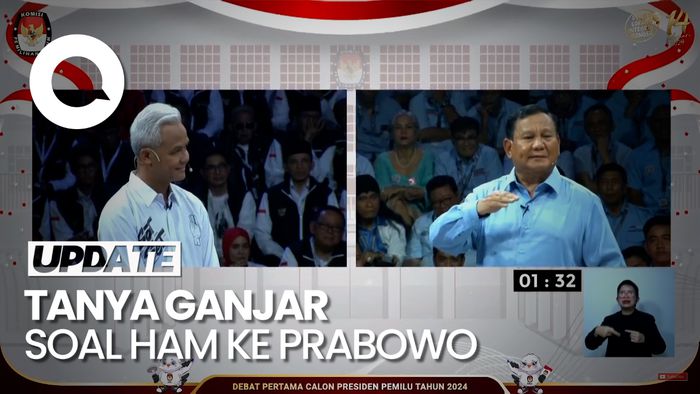 Saat Prabowo Sebut Pertanyaan HAM Ganjar Tendensius