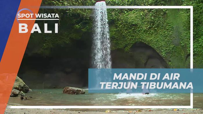 Asiknya Berenang dan Berdansa di Air Terjun Tibumana Bali