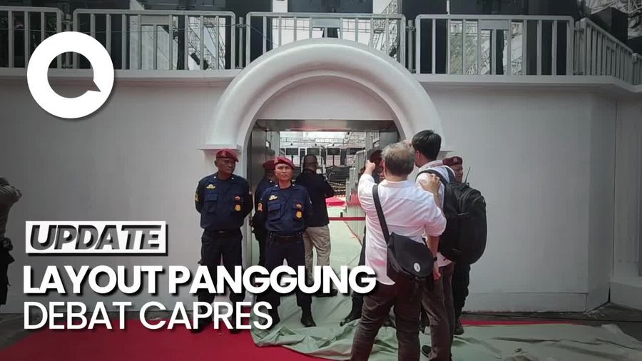 Intip Layout Panggung Debat Capres-Cawapres di KPU Malam ini