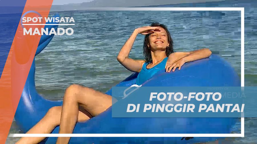 Abadiakan Momen Liburan, Berfoto Seru di Tepi Pantai Pulau Siladen, Manado