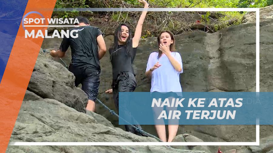 Sensasi Memanjat Tebing Air Terjun Menuju Privat Pool Alami, Malang