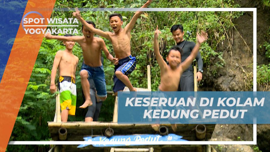 Berbagi Keseruan Bermain Air di Kolam Air Terjun Kedung Pedut, Yogyakarta