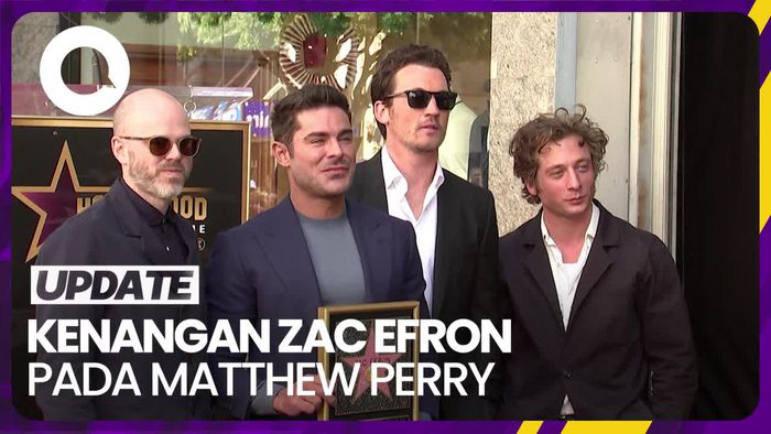 Dapat Hollywood Walk of Fame, Zac Efron Kenang Kebaikan Matthew Perry