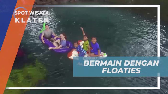 Seru-seruan Bermain Floaties di Umbul Sigedang Klaten