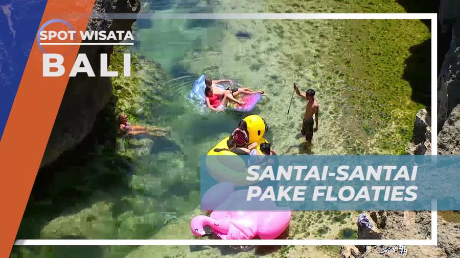 Menikmati Kejernihan Air Angels Billabong Dengan Bersantai di Floaties, Balu