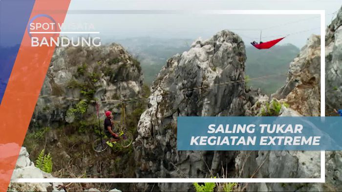 Mencoba Sepeda Gantung dan Hamocking Extreme di Gunung Tebing Hawu Bandung