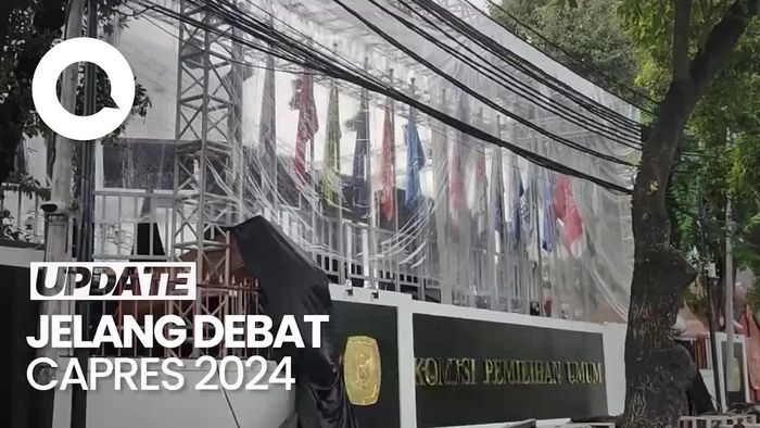 Suasana Jelang Debat Perdana Capres Pemilu 2024