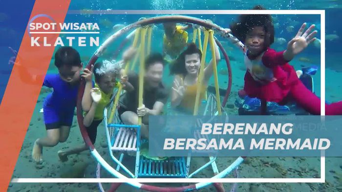 Momen Unik Berenang Bersama Putri Duyung di Umbul Ponggok Klaten
