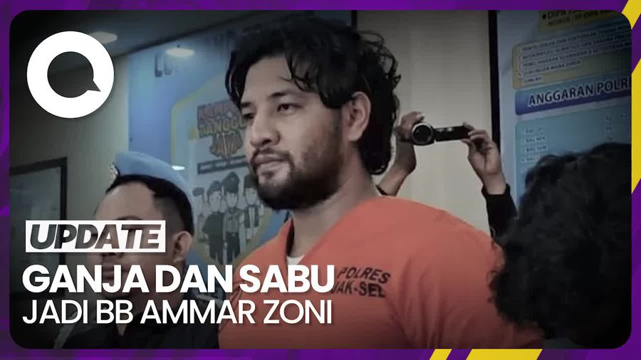 Polisi Amankan Ganja dan Sabu saat Ciduk Ammar Zoni