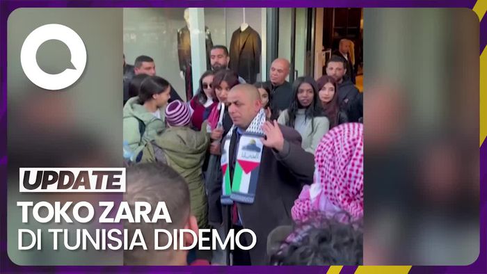 Toko ZARA di Tunisia Didemo Aktivis Pro-Palestina Imbas Kontroversi Iklan