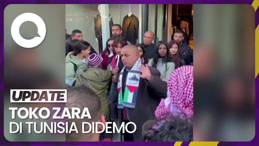 Toko ZARA di Tunisia Didemo Aktivis Pro-Palestina Imbas Kontroversi Iklan