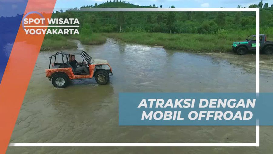Atraksi Unik Dengan Mobil Offroad di Desa Bejiharjo Yogyakarta 