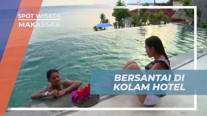 Awali Hari, Berenang Santai di Kolam Renang Hotel, Makassar