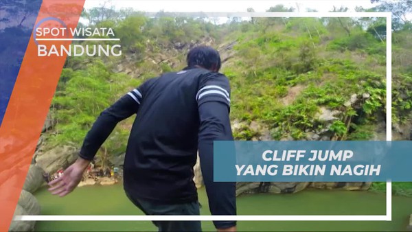 Menguji Nyali dan Memacu Adrenalin Dengan Cliff Jump di Sanghyang Heuleut 
