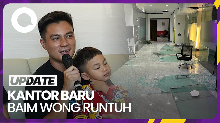 Baim Wong Bicara soal Plafon Kantor Barunya yang Runtuh