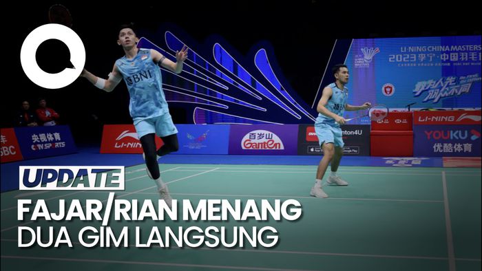 Menang Lagi, Fajar/Rian Kini Kalahkan Kim/Anders di BWF World Tour Finals 2023
